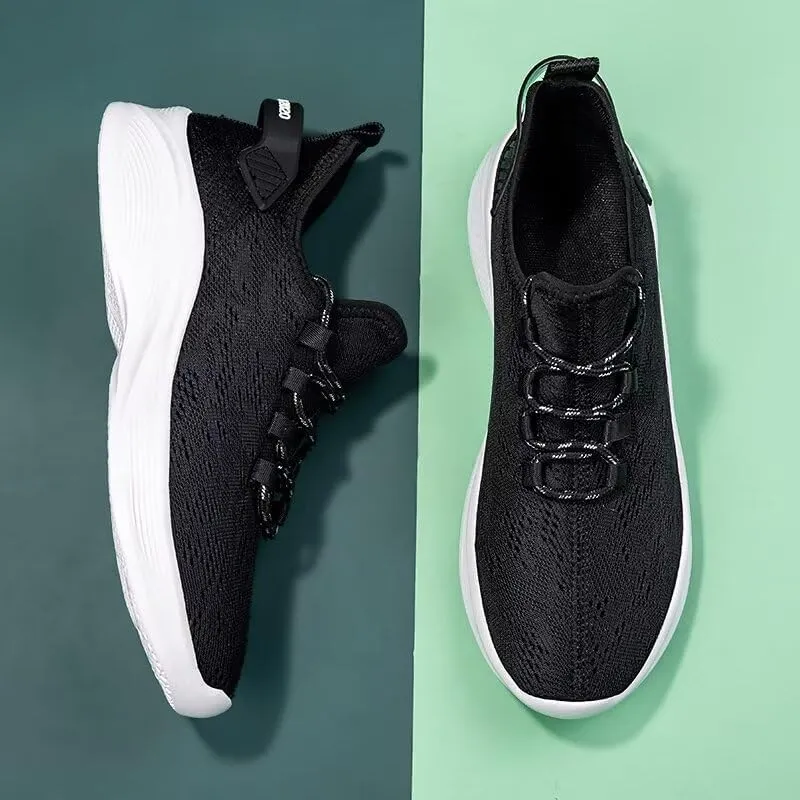 Men's Road Running Shoes Breathable Lightweight Walking Shoes Workout Sport Sneakers Plus Size Shoes for Men