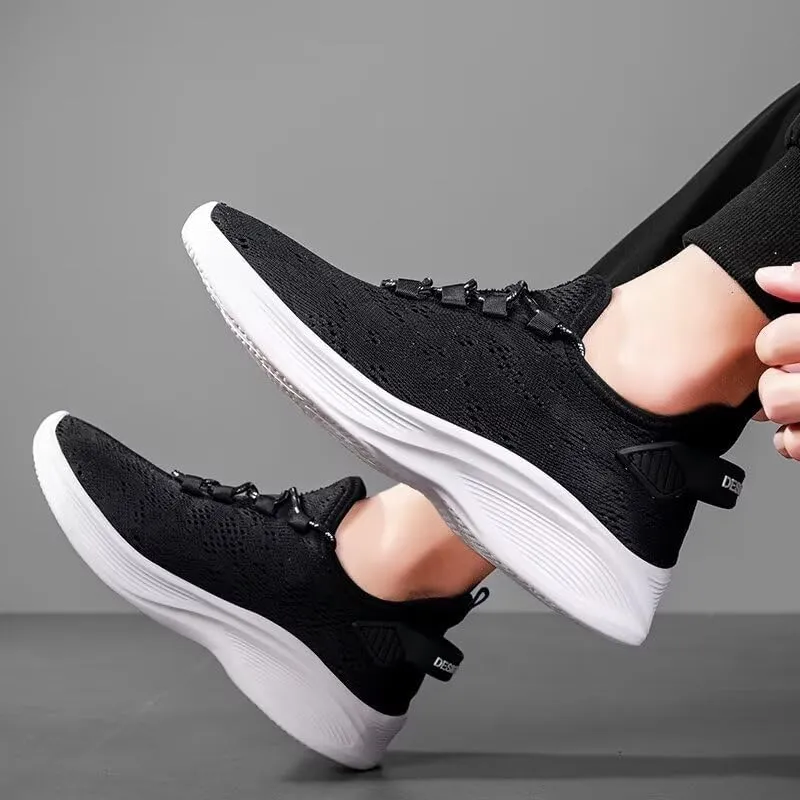 Men's Road Running Shoes Breathable Lightweight Walking Shoes Workout Sport Sneakers Plus Size Shoes for Men