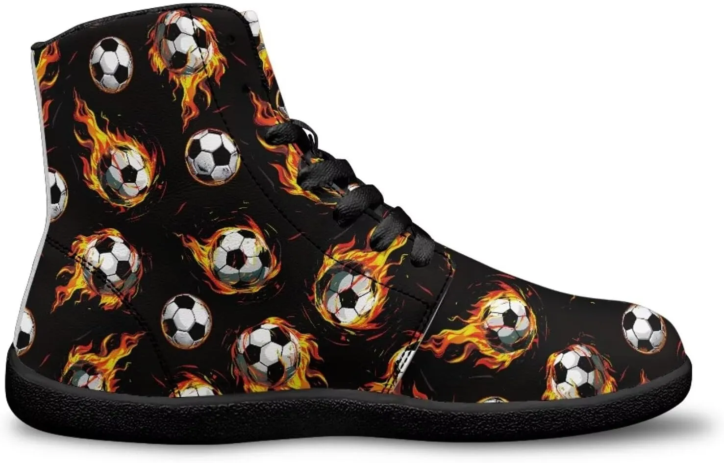 Mens Wide Toe Box Shoes High Top Lace Up Barefoot Sneakers Zero Drop Breathable Hiking Running Footwear
