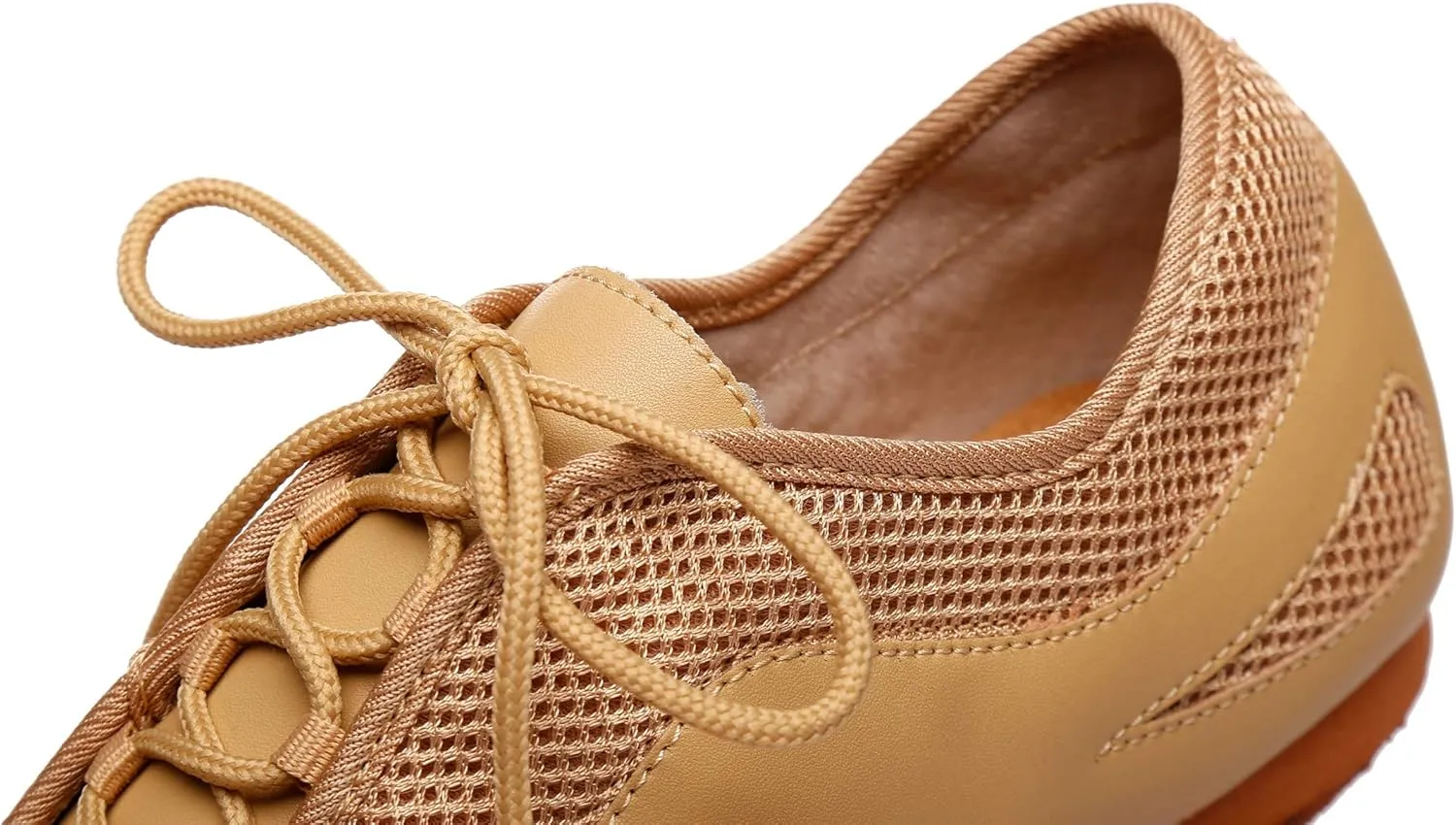 Minishion Men's Latin Ballroom Lace-up Breathable Mesh Synthetic Sport Practics Dance Shoes L400