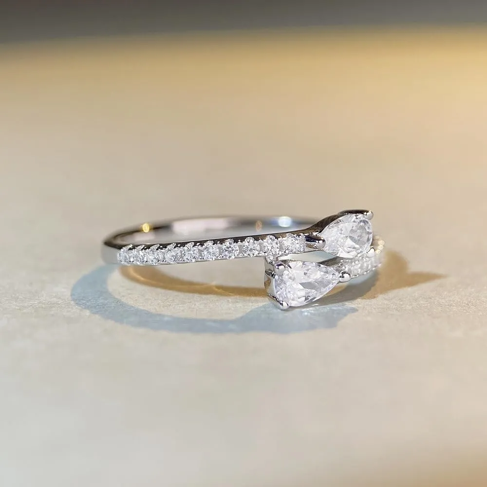Moissanite Anniversary Rings for Women, D Color VVS1 Clarity18K White Gold Plated 925 Sterling Silver Moissanite Rings with Certificate, Engagement Wedding Bands Stackable Ring