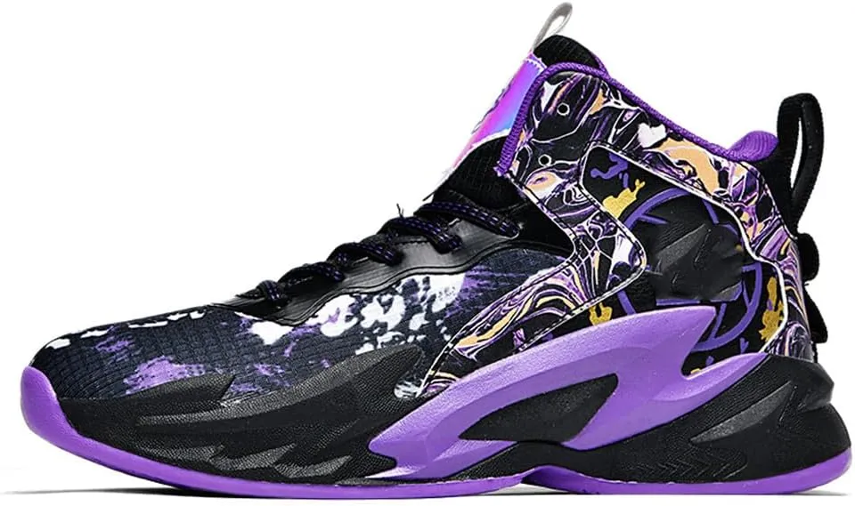NCNDB Unisex Fashion Basketball Shoes High Top Anti Slip Sneakers Breathable Running Sports Shoes