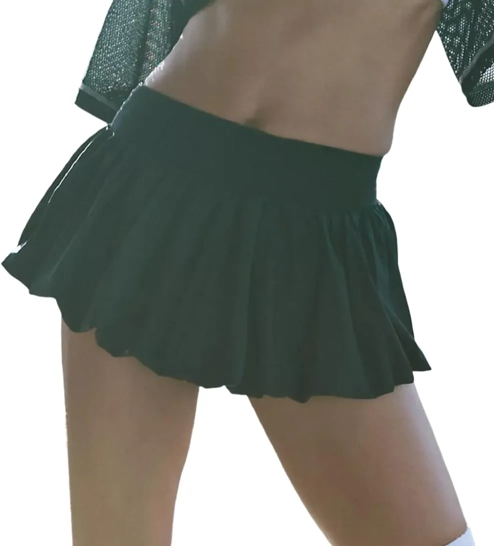 NUFIWI Bubble Skirt for Women High Waist Balloon Skorts Ruffle Puffy Hem Mini Skirts Summer Trendy Going Out Skirt