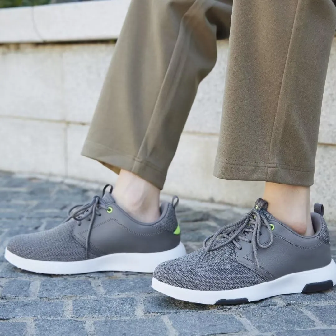 OrthoComfoot Men's Orthopedic Fashion Sneakers with Arch Support: Comfortable Plantar Fasciitis Walking Shoes, Casual Breathable Flat Feet Shoes for Foot and Heel Pain Relief