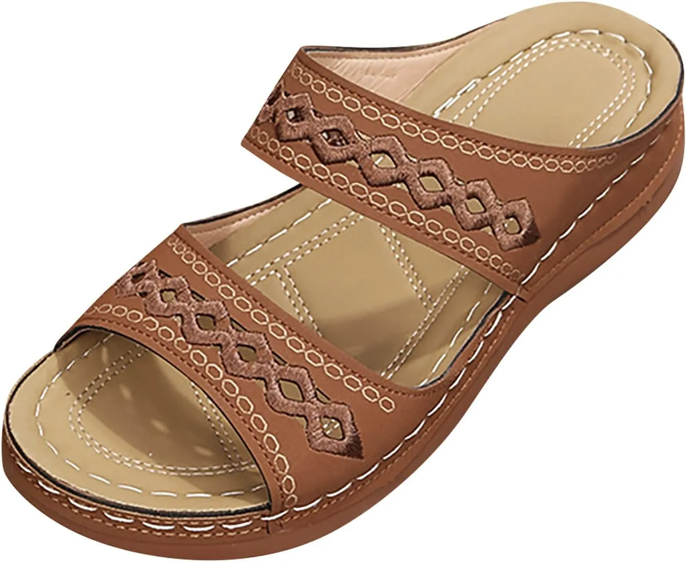 orthopedic shoes for women Orthopedic Sandals for Women Arch Support Sandals Comfy Wedge Walking Slippers Anti-Slip Breathable Sandals