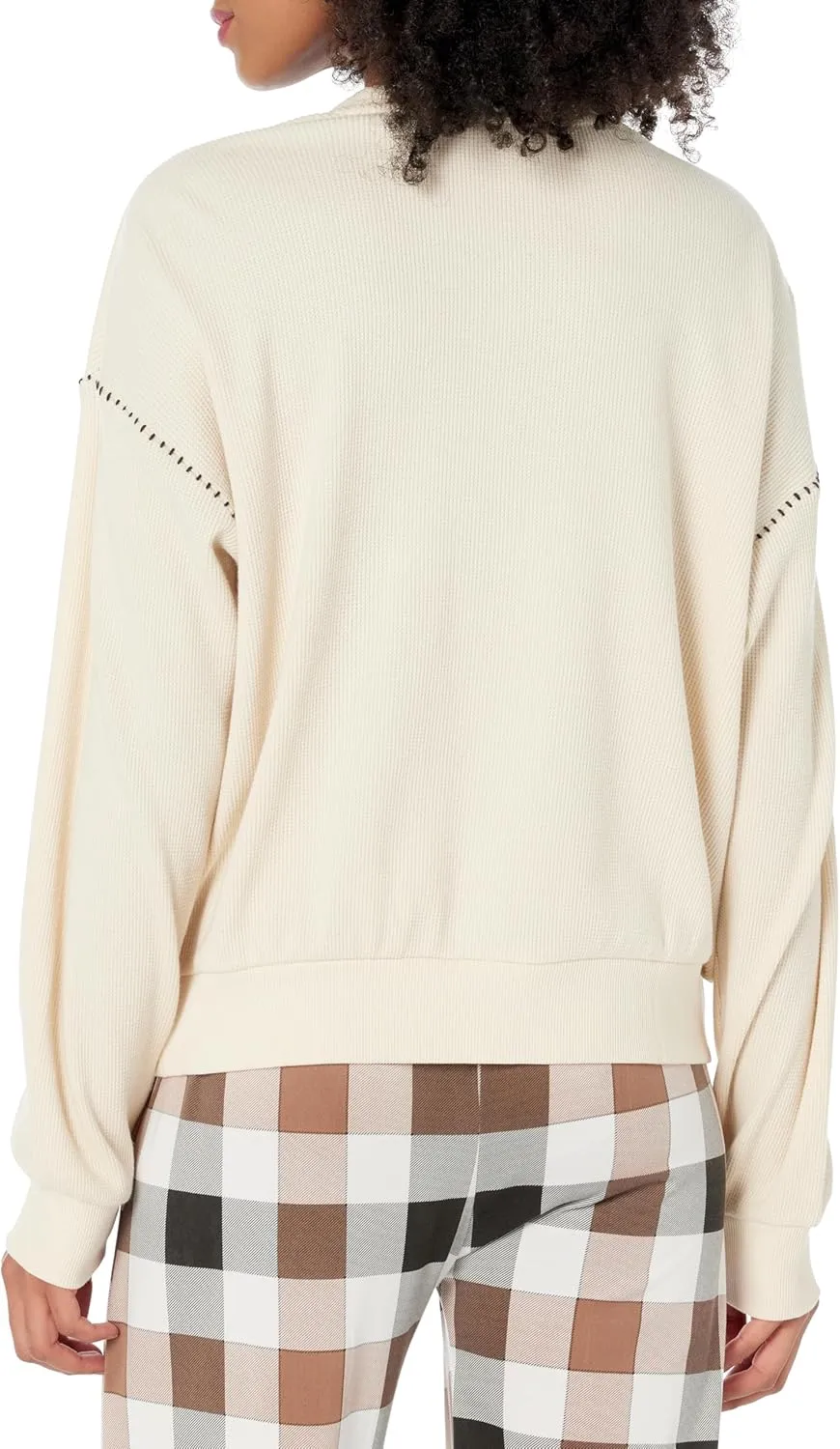 PJ Salvage Women's Loungewear Cross Stitch Casuals Long Sleeve Top
