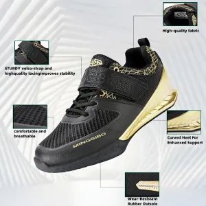 Powerlifting Shoes for Heavy Weightlifting Gym for Crossfit Lifting Training Footwear Weight Lifting for Men Squat Shoes Powerlifting with Rubber Non-Slip Sole