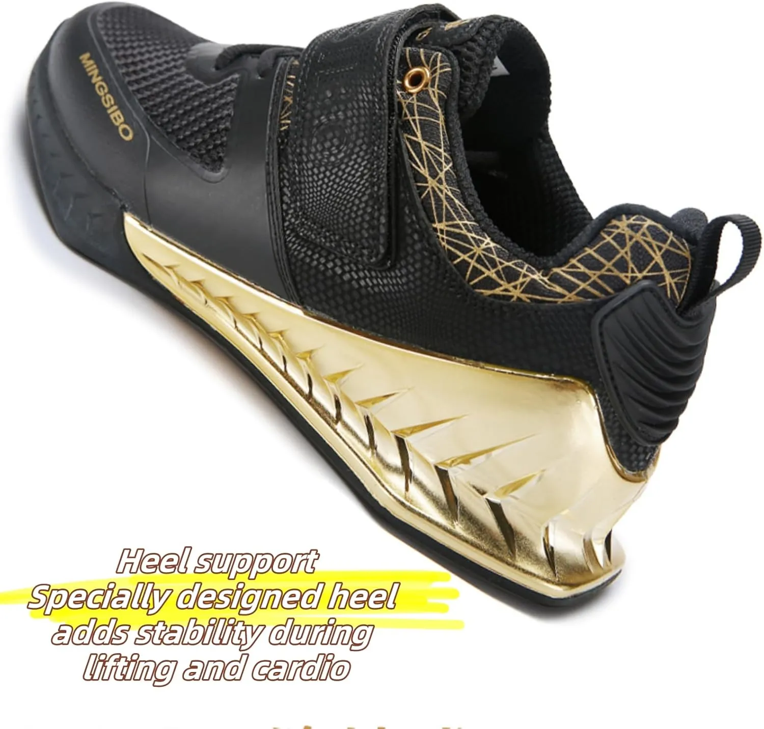 Powerlifting Shoes for Heavy Weightlifting Gym for Crossfit Lifting Training Footwear Weight Lifting for Men Squat Shoes Powerlifting with Rubber Non-Slip Sole