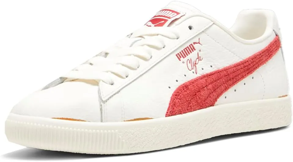 PUMA Mens Clyde Neverworn Iii Lace Up Sneakers Shoes Casual - White