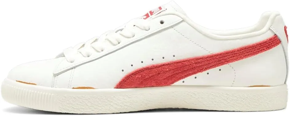 PUMA Mens Clyde Neverworn Iii Lace Up Sneakers Shoes Casual - White