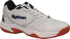 Python Deluxe Indoor Court Shoes (Racquetball, Squash, Badminton, Indoor Pickleball, Volleyball) (Low & Mid) (Black & White Colors) (Non-Slip) (Non-Marking)