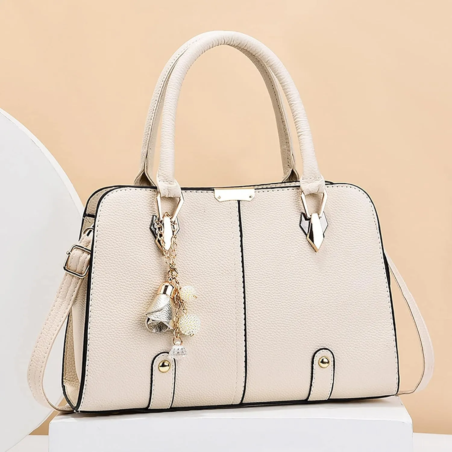 Quilted Handbags for Women Ladies Purse Satchel Shoulder Bags Tote Leather Bag Small Canvas Tote Bag