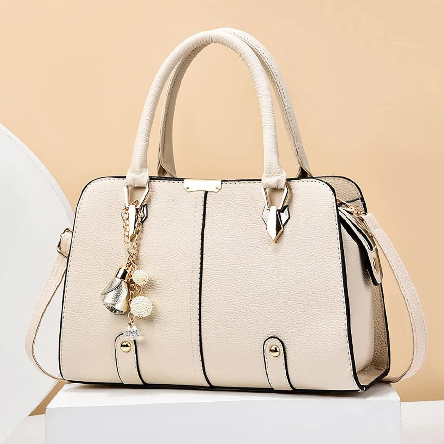 Quilted Handbags for Women Ladies Purse Satchel Shoulder Bags Tote Leather Bag Small Canvas Tote Bag