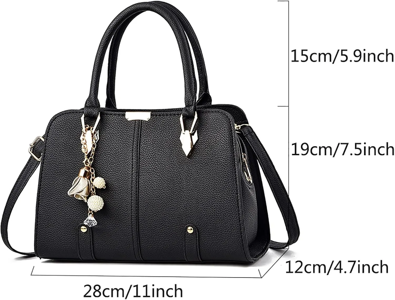 Quilted Handbags for Women Ladies Purse Satchel Shoulder Bags Tote Leather Bag Small Canvas Tote Bag