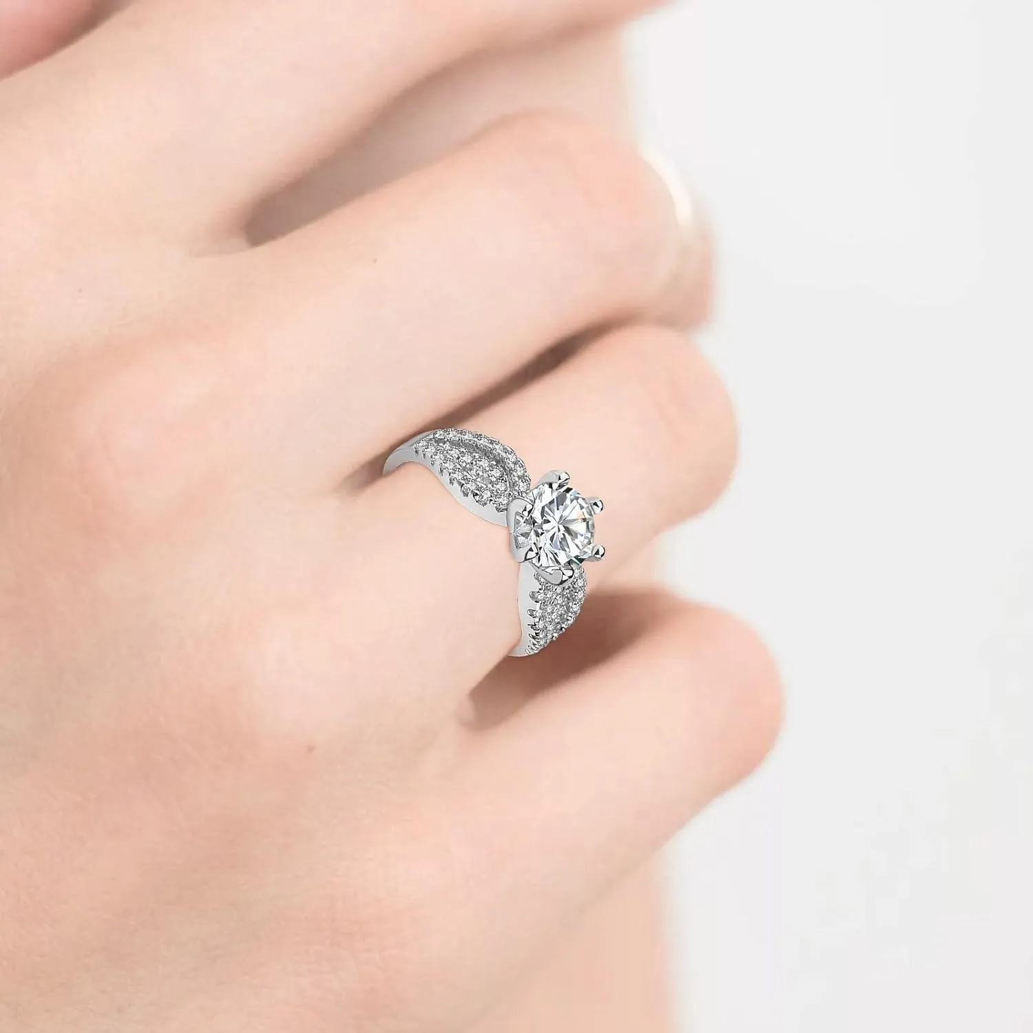 Ring Set for Women for Women Rings Gold Rings Ring Rings Plated for Women Men Love and Stackable Rings Rings for Women Size 12 (Silver, XXXL)