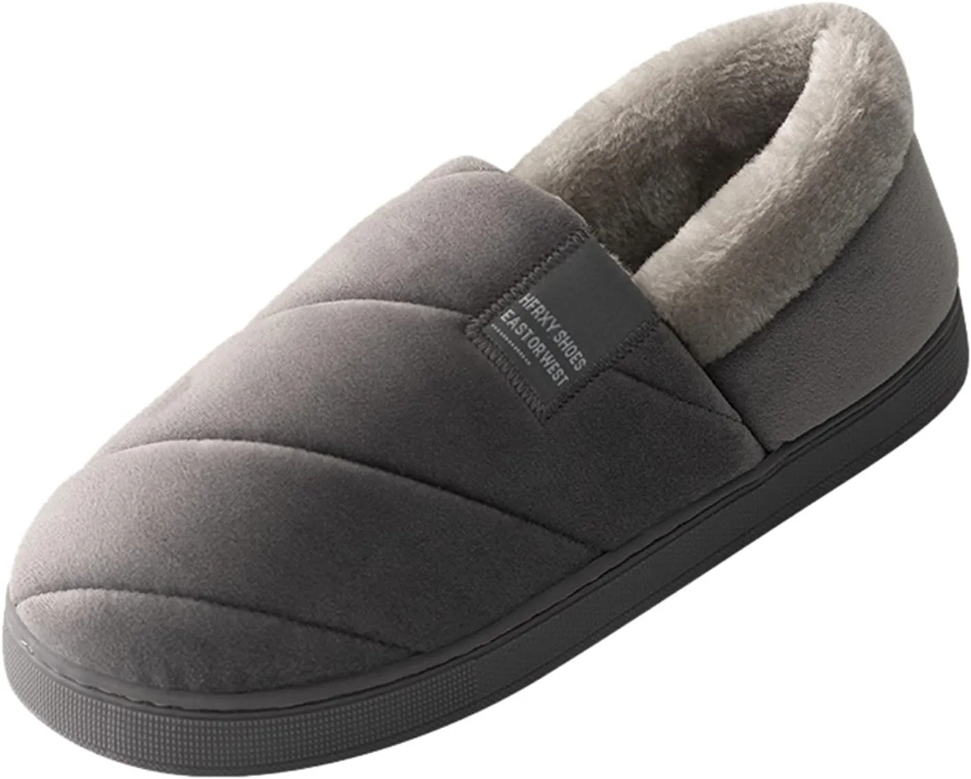 SBGMoSJ House Slippers for Elderly Women Non Slip Bedroom Slippers Ballerina House Slippers White Fluffy Slippers Closed Toe Christmas Village Accessories Gifts for Her 2023