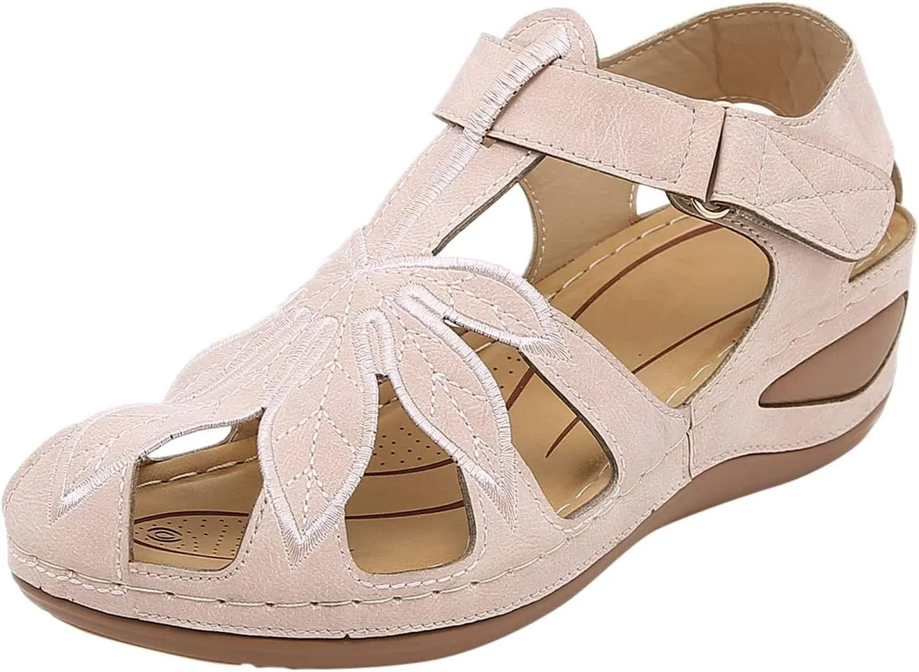 SBGMoSJ Womens Orthopedic Dressy Summer Sandals Comfortable Sandals for Walking Comfort Sandals for Women Dressy Sandals Women Comfortable Wedges Orthopedic Sandals Men Wide Womens Block Heel Sandals