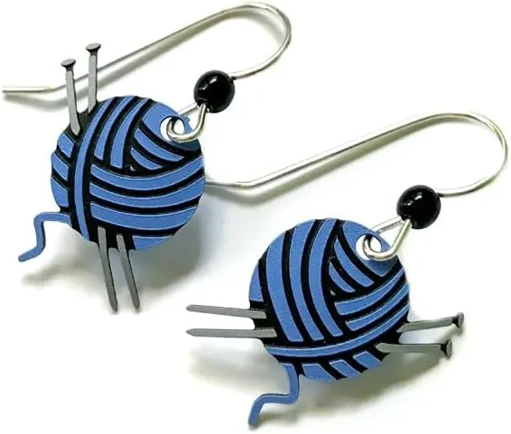 Sienna Sky Hypo-Allergenic Dangle Earrings (Yarn & Needles)