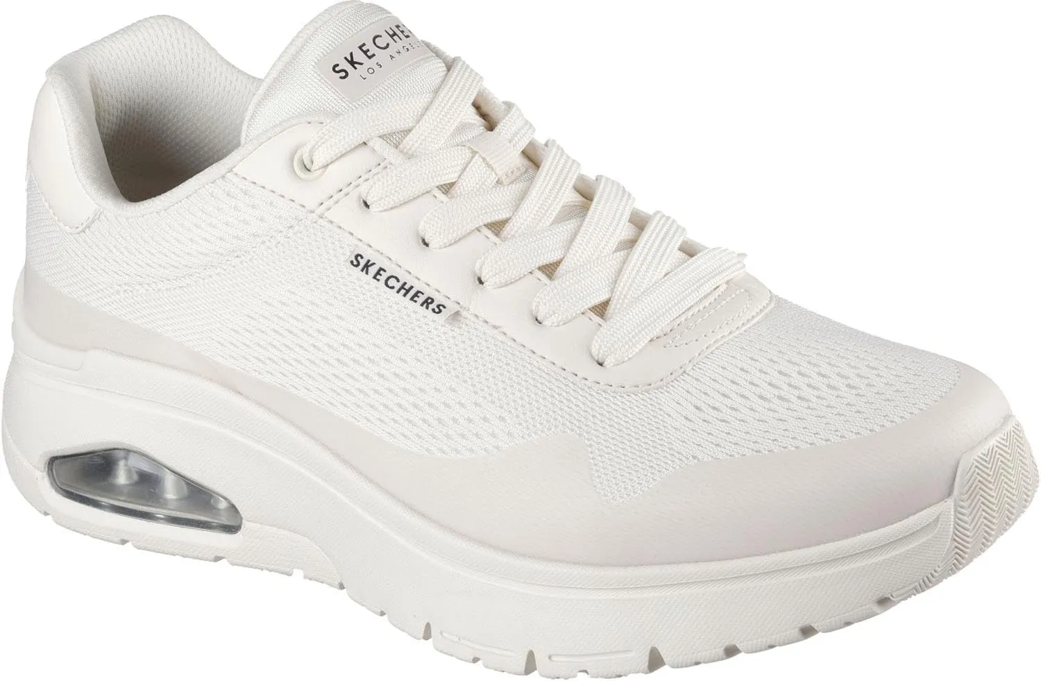 Skechers - Mens Uno Flex - Spring On Air Sneakers, Color Off White, Size: 9 M US