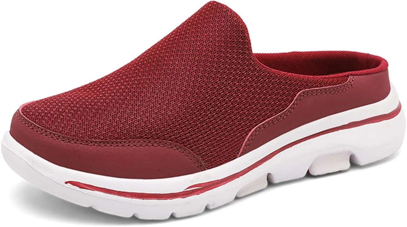 Slip On Mules for Women Comfortable Open Back Closed Toe Slippers Summer Breathable Lightweight Slides Clogs Shoes