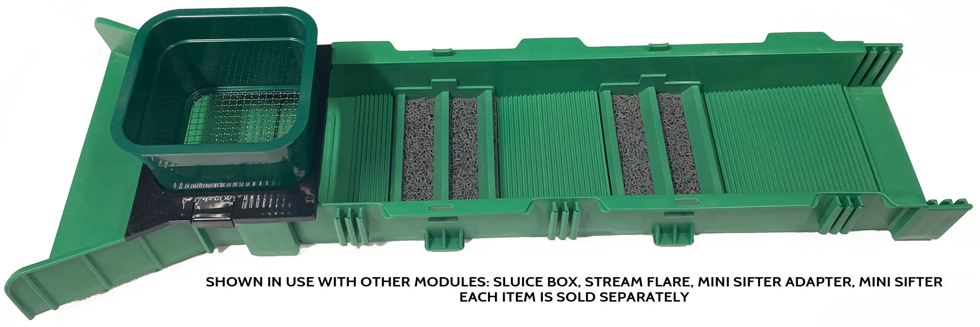 Sluice Fox mini classifier screen gold panning kits, stainless steel screen mesh sifting sieve prospecting and gem sorting; shark tooth sift sifter