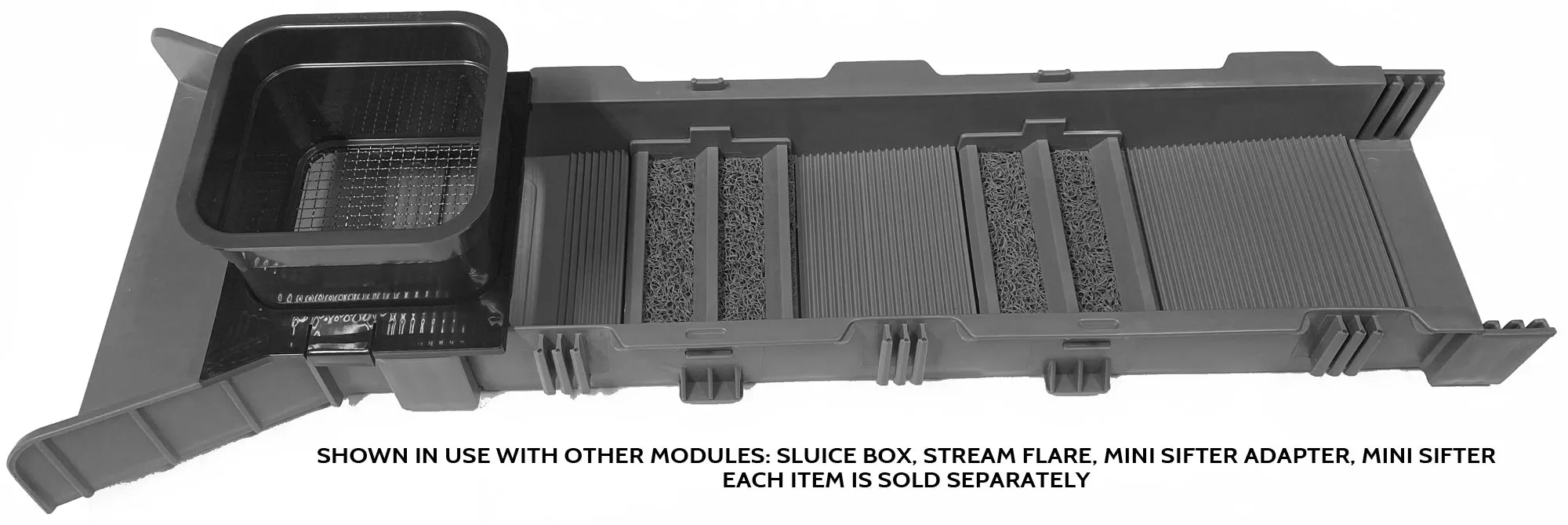 Sluice Fox mini classifier screen gold panning kits, stainless steel screen mesh sifting sieve prospecting and gem sorting; shark tooth sift sifter