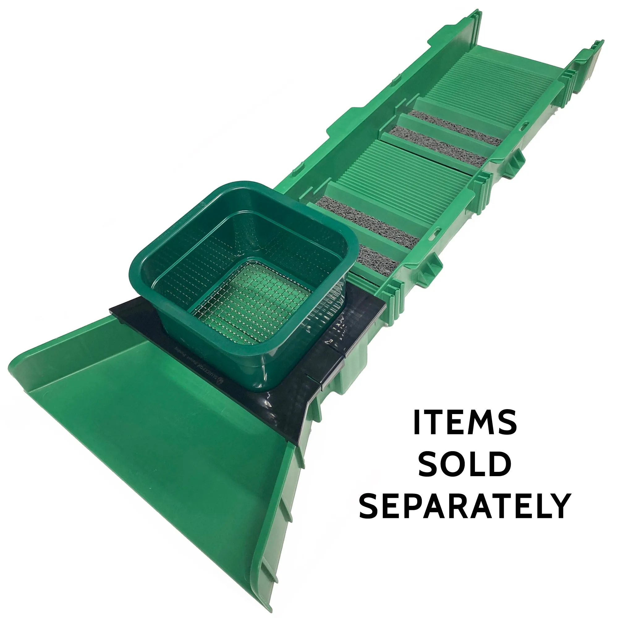 Sluice Fox mini classifier screen gold panning kits, stainless steel screen mesh sifting sieve prospecting and gem sorting; shark tooth sift sifter