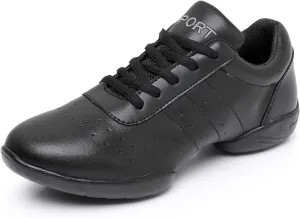 SWDZM Ballroom Salsa Practice Dance Sneakers Cheer Shoes for Women Cheerleading Athletic Dance Shoes