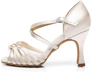 SWDZM Women's Standard Latin Dance Shoes,Salsa,Performance,Dancing Shoes Ballroom Model-L378