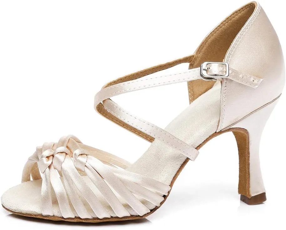 SWDZM Women's Standard Latin Dance Shoes,Salsa,Performance,Dancing Shoes Ballroom Model-L378