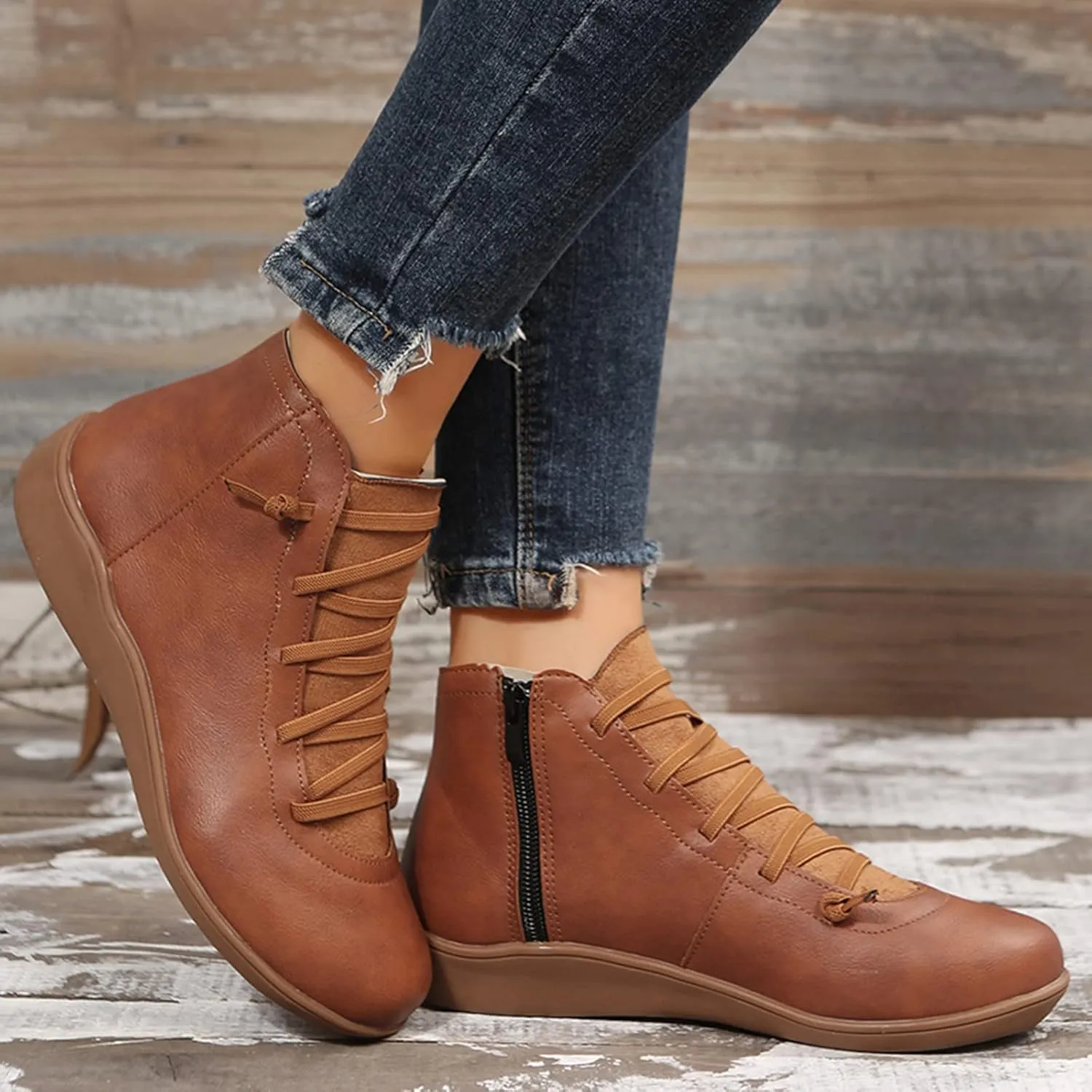 Tan Booties for Women Ladies Boots Heeled Ankle Boots for Women Womens Business Boots for Women Ankle Booties Extra Wide Width Walking Boot for Sprained Ankle Womens Small Left Foot