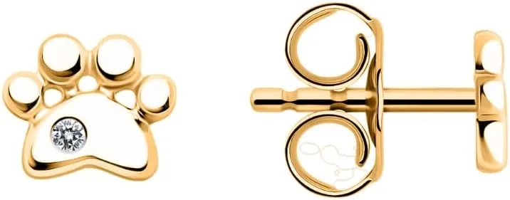 Tiny 14K Gold Plated Sterling Silver Stud Earrings for Women - Minimalist Heart, Ball, butterfly, crown, pow, snake Stud Earrings.