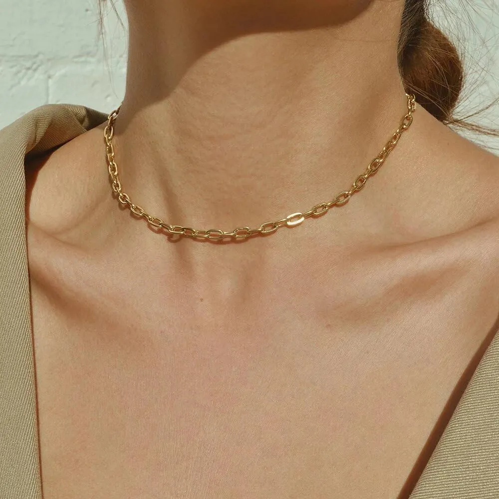 Turandoss Gold Necklaces for Women - 14K Gold Plated Lock Evil Eye Medallion Vintage Coin Necklace Bee Sun Moon Shell Gold Chain Necklace Layered Paperclip Chain Necklaces for Women Jewelry Gifts