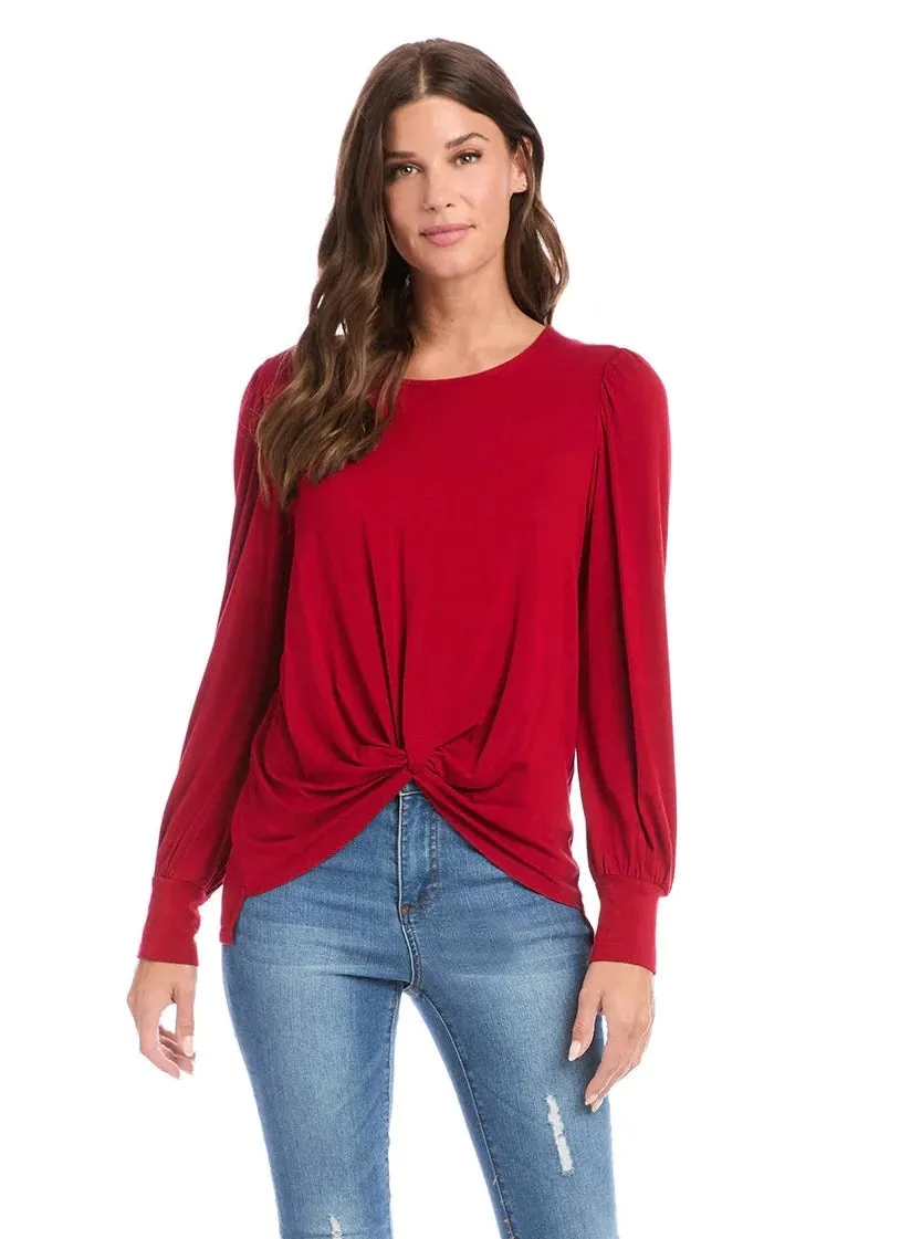 Twist Front Top [Red-4L13231]