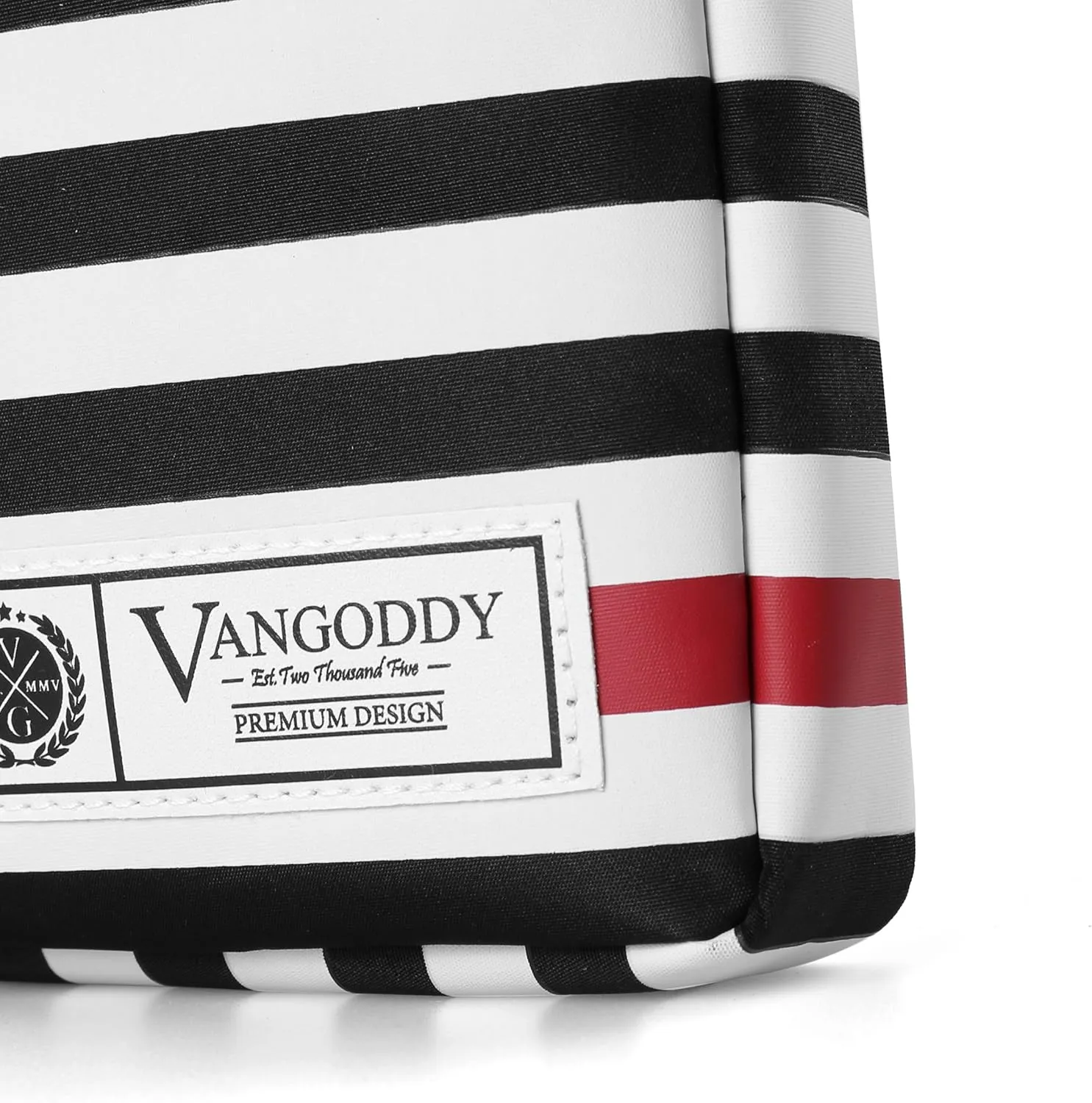 Vangoddy Luxe Collection 11.6 inch Laptop Tablet Sleeve Black White Accent Strip