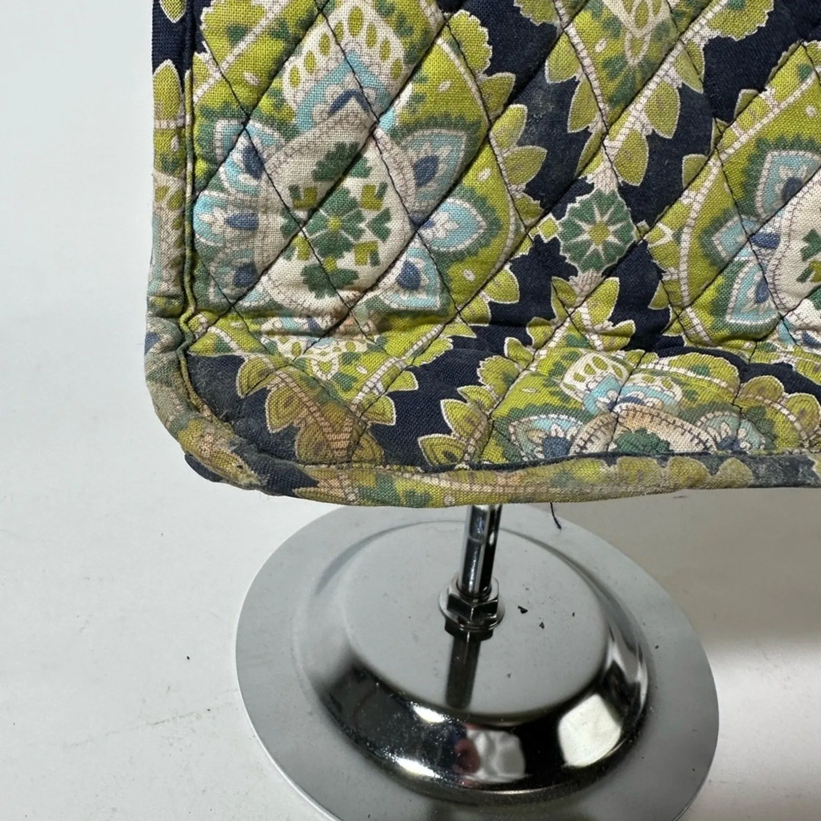 Vera Bradley Green and Black Crossbody Bag Quilted Design