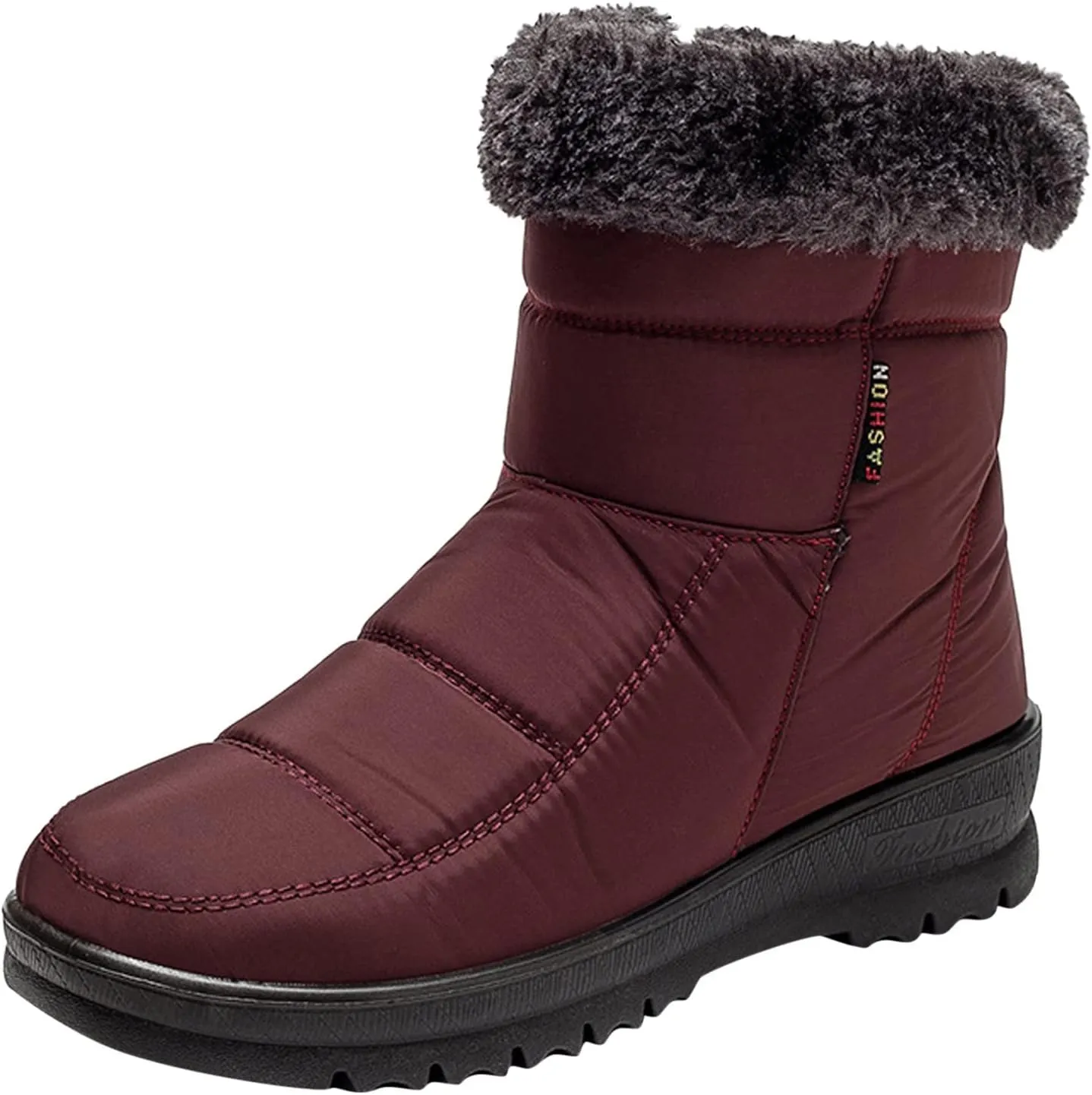 Waterproof Snow Boots for Women Womens Size 8.5 Snow Boot Winter Boots Waterproof Snow Fur Boots Heels for Women Winter Botas De Frio Para Mujer Elegantes Largas