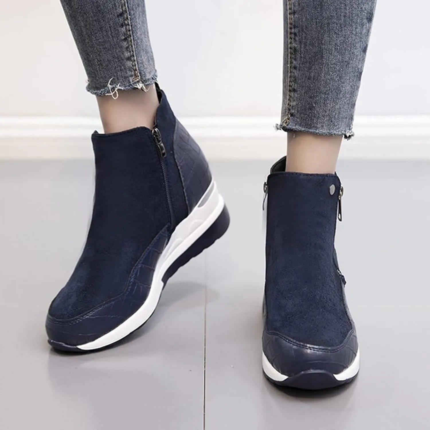 Wedge Ankle Boots Comfortable Cowboy Boots Women White Cowboy Boots Womens Dressy Boots White Lace Up Ankle Boots for Women Low Heel White Dress Ankle Boots for Men