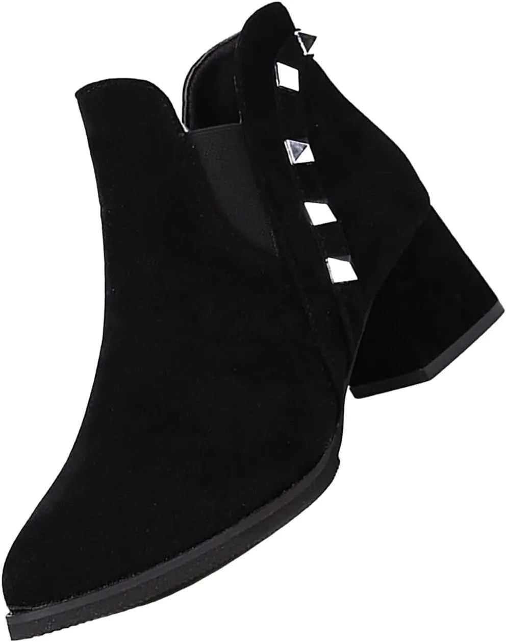 Wedge Ankle Boots Womens Western Booties Pointed Toe Ankle Boots Womens Heel Booties Women'S Ankle Boots & Booties Rhinestone Womens Booties Shoes Extra Wide Width