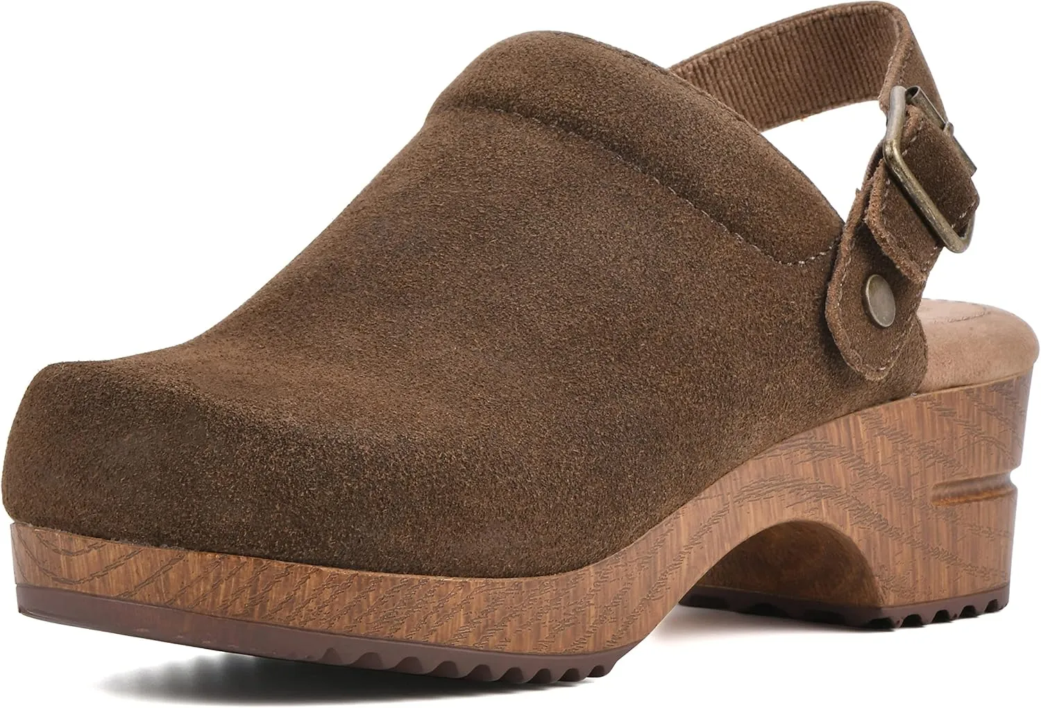 WHITE MOUNTAIN Shoes Being Leather Footbeds Clog