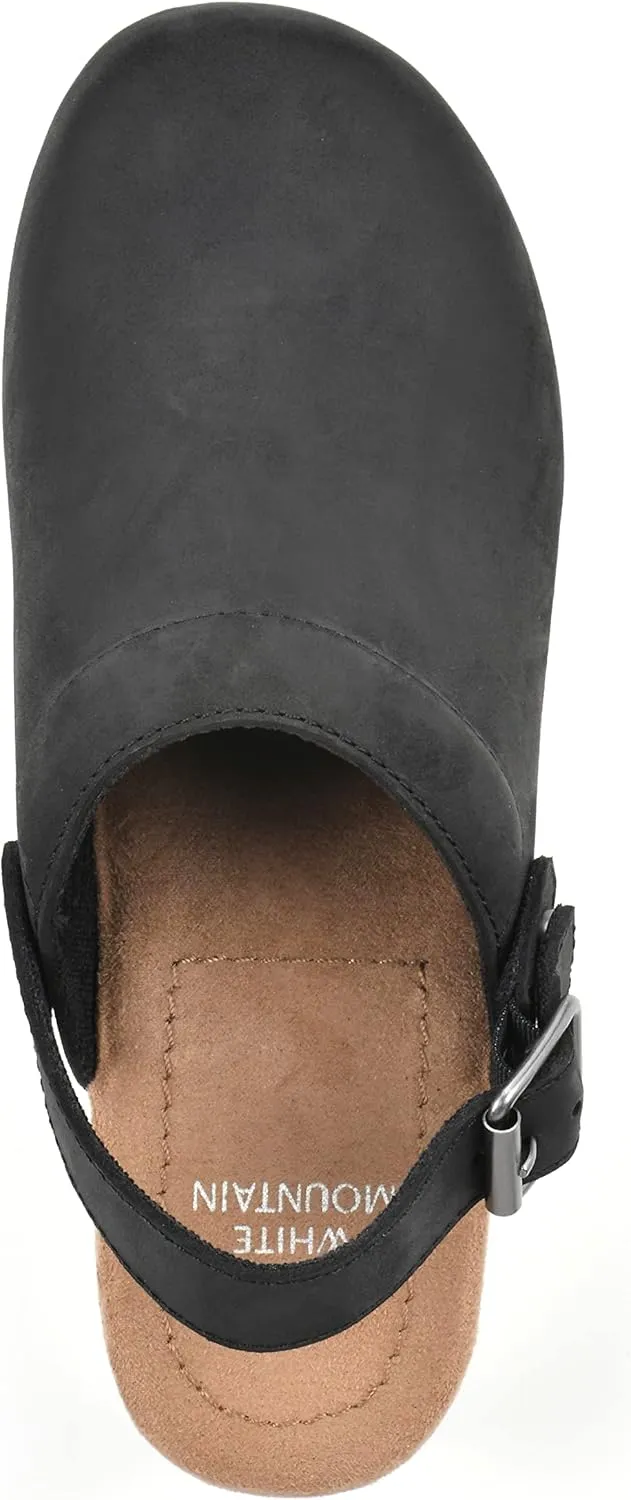 WHITE MOUNTAIN Shoes Being Leather Footbeds Clog