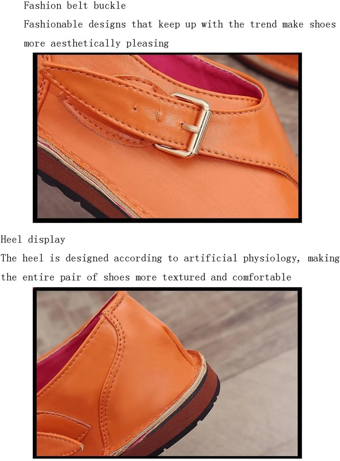 Women Sandals Flat Sole, Women's Bunion Orthopedic Sandals with Adjustable Metal Buckle Strap, Summer Casual Lightweight Beach Flip Flop, for Plantar Fasciitis, Foot Correction