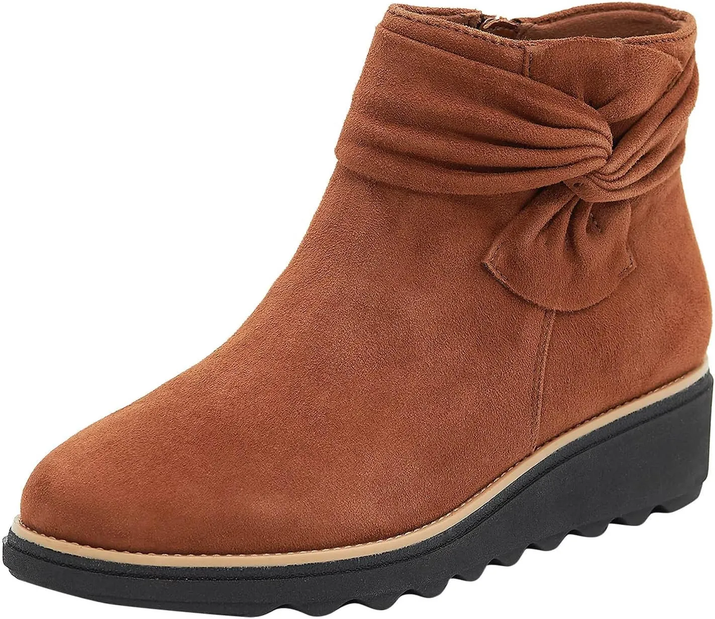 Women's Ankle Boots Black Heeled Boots Non Slip Work Boots Women Chunky Boots for Women 2024 Womens Ankle Boots Flat Low Heel Booties Womens Extra Wide Width Booties