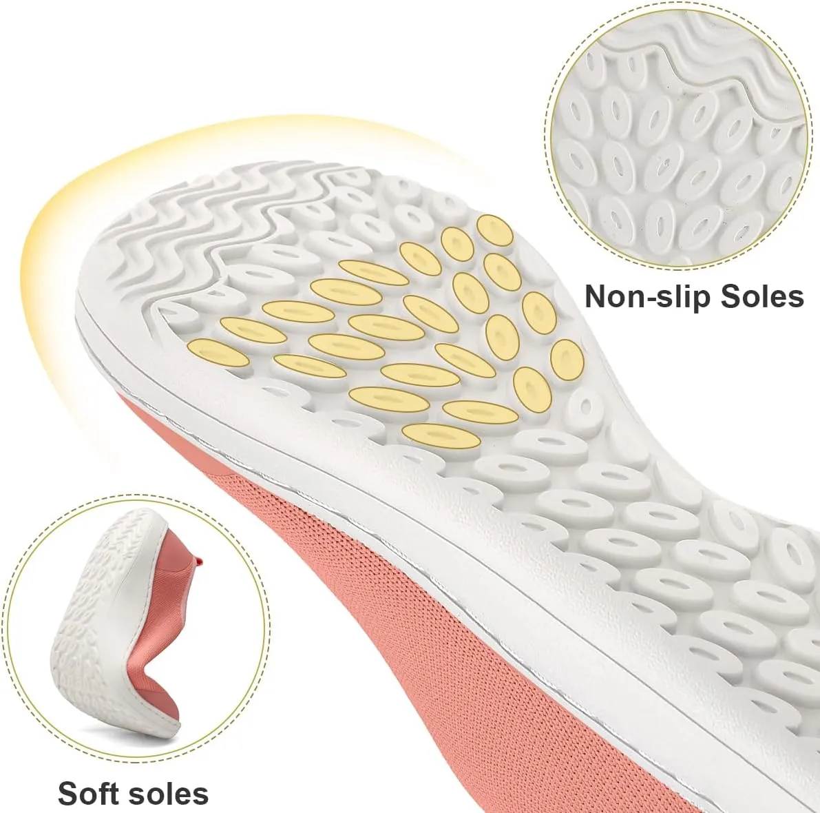Women's Barefoot Shoes Wide Toe Box Walking Running Shoes Zero Drop Sole Minimalist Wide-Fit Shoes Breathable Lightweight Fashion Tennis Sneakers for Gym Sport