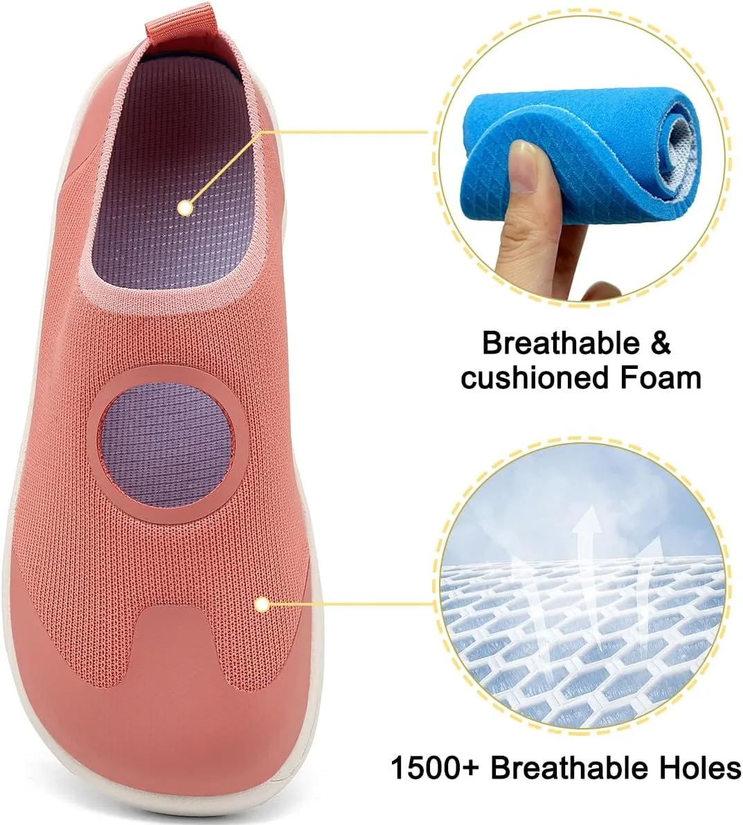 Women's Barefoot Shoes Wide Toe Box Walking Running Shoes Zero Drop Sole Minimalist Wide-Fit Shoes Breathable Lightweight Fashion Tennis Sneakers for Gym Sport