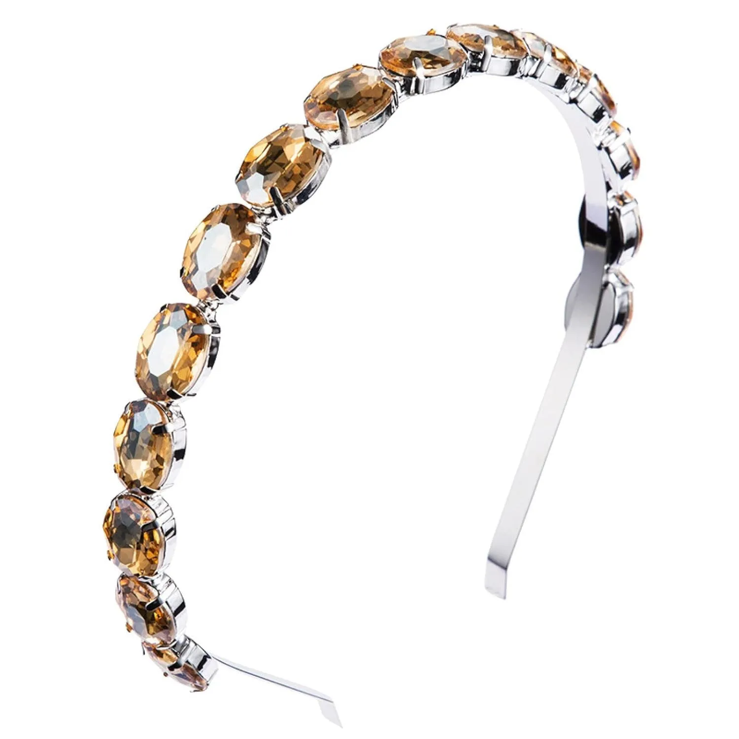 Womens headbands,Hair accessories New hair accessories headband temperament rhinestone thin hairband sweet crystal hairpin pressure hairpin(Yellow)