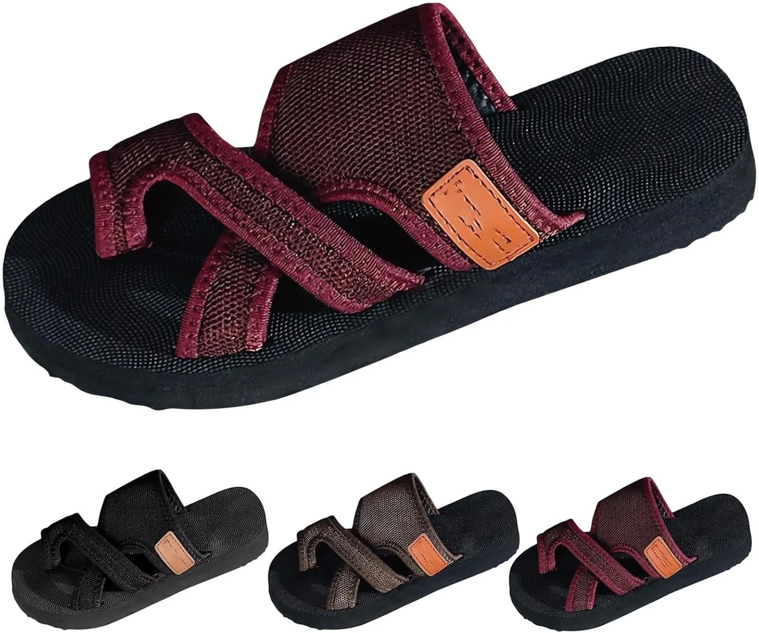 Women's Hollow Mesh Slide Sandals, Comfortable Orthopedic Arch Support for Women Summer Flats Sandals Mules