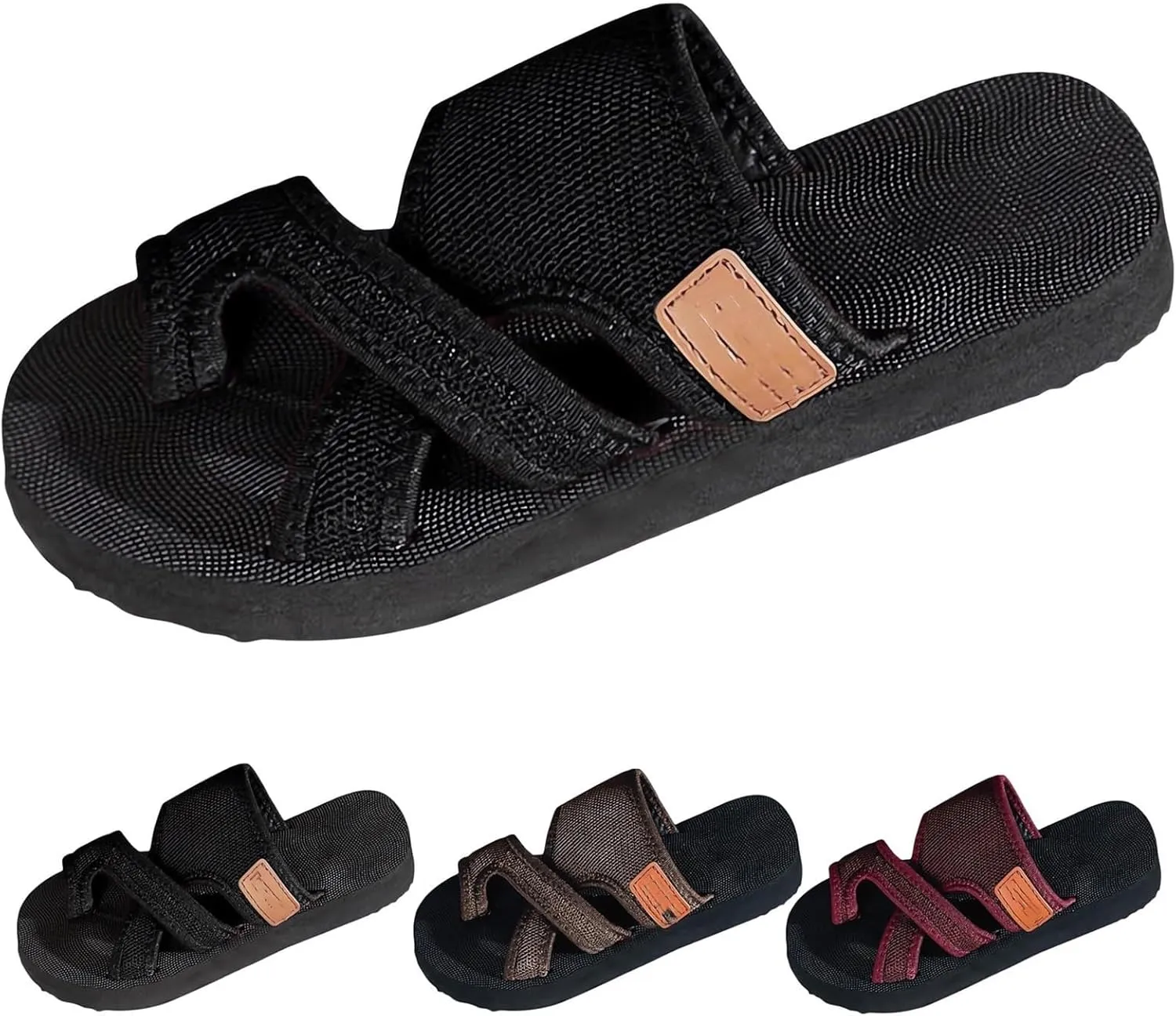 Women's Hollow Mesh Slide Sandals, Comfortable Orthopedic Arch Support for Women Summer Flats Sandals Mules
