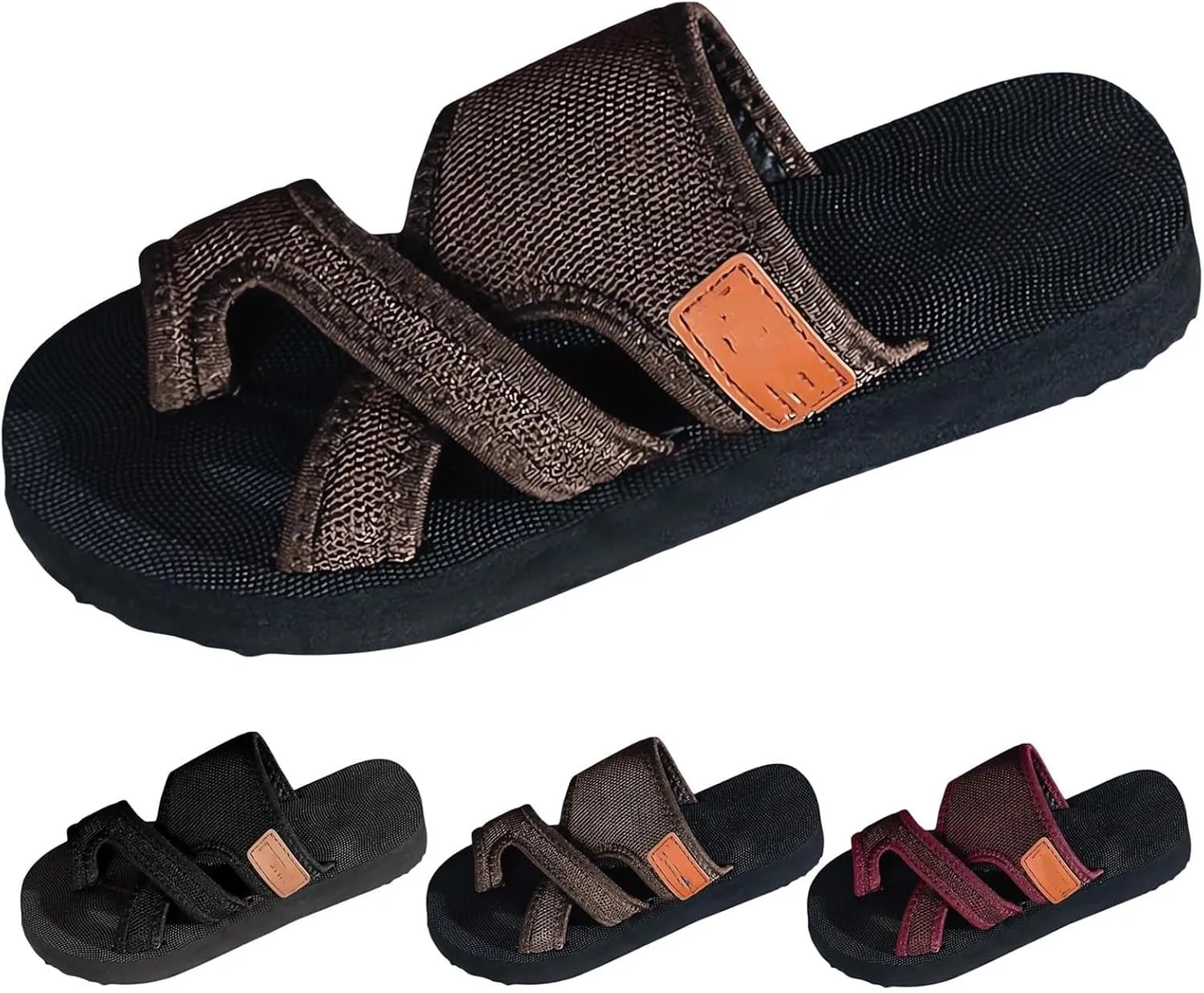 Women's Hollow Mesh Slide Sandals, Comfortable Orthopedic Arch Support for Women Summer Flats Sandals Mules