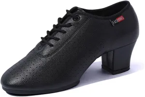 Women's Jazz Shoes, Lace-Up Dancing Sneakers for Ladies Modern Ballroom Dance Shoes Platform Walking Dance Shoes